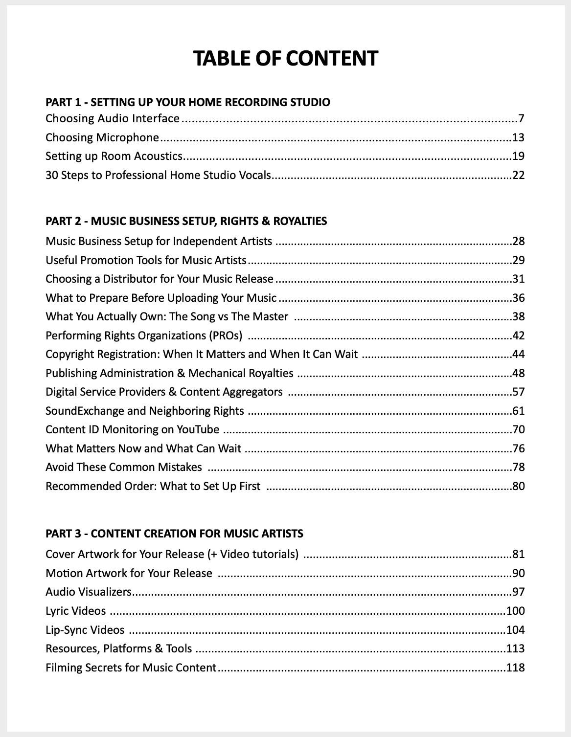 Music Artist Ultimate Growth Guide